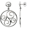 Accented Scroll Earrings