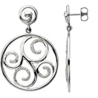 Accented Scroll Earrings
