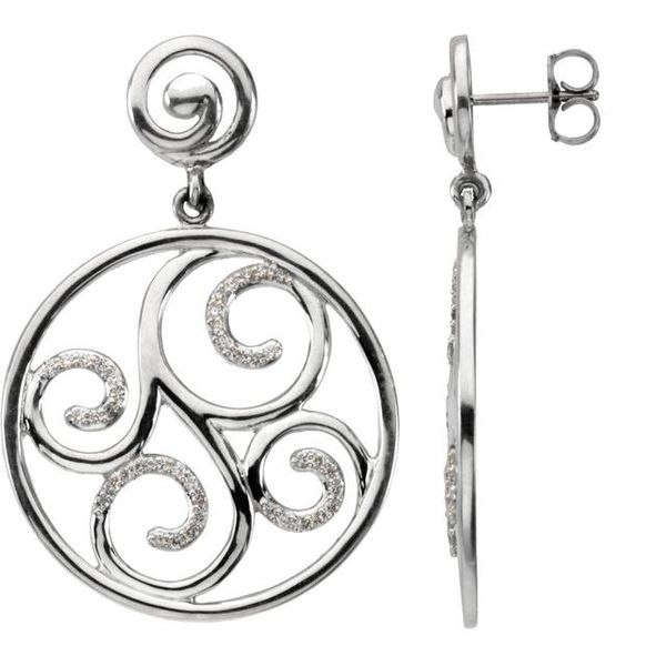 Accented Scroll Earrings