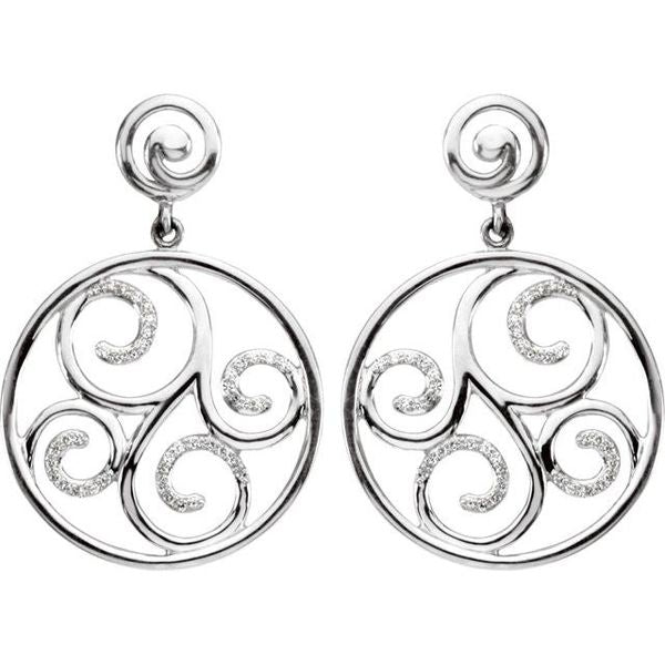 Accented Scroll Earrings - Image 2