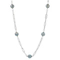 Sterling Silver Tahitian Pearl Necklace