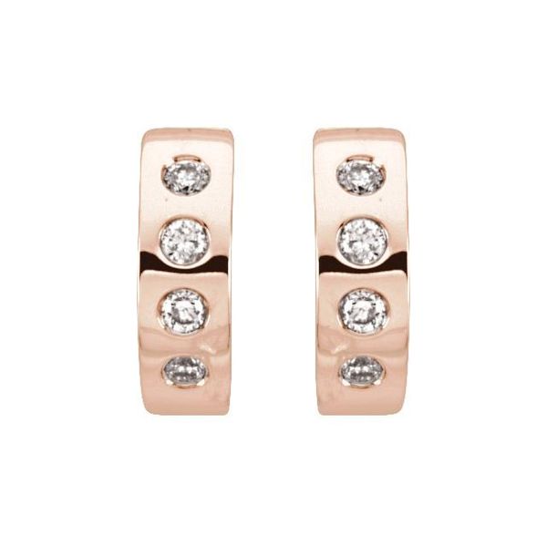 Accented Hoop Earrings - Image 2