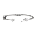 Cluster Hinged Bangle Bracelet - Image 2