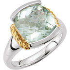 Rope Half Bezel Solitaire Ring