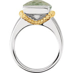 Rope Half Bezel Solitaire Ring - Image 2