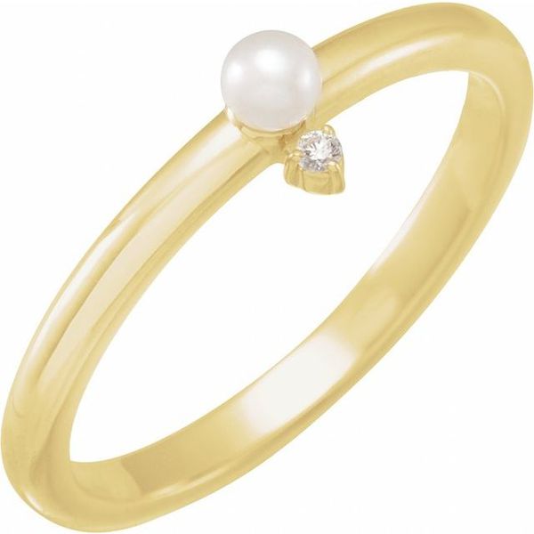 Accented Pearl Ring