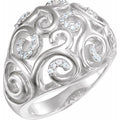 Accented Scroll Ring