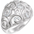 Accented Scroll Ring