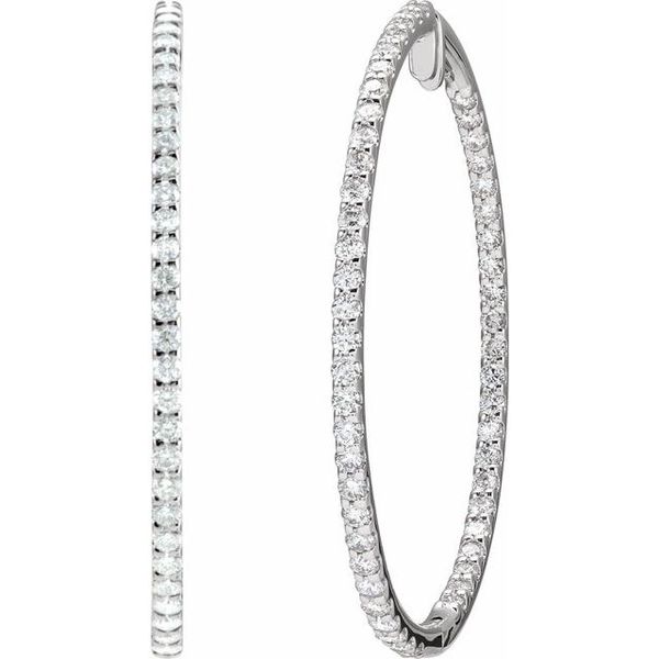 Inside-Outside Hoop Earrings - Image 2
