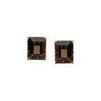 Emerald 4-Prong Scroll Setting® Stud Earrings - Image 2
