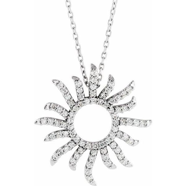Accented Sun Necklace