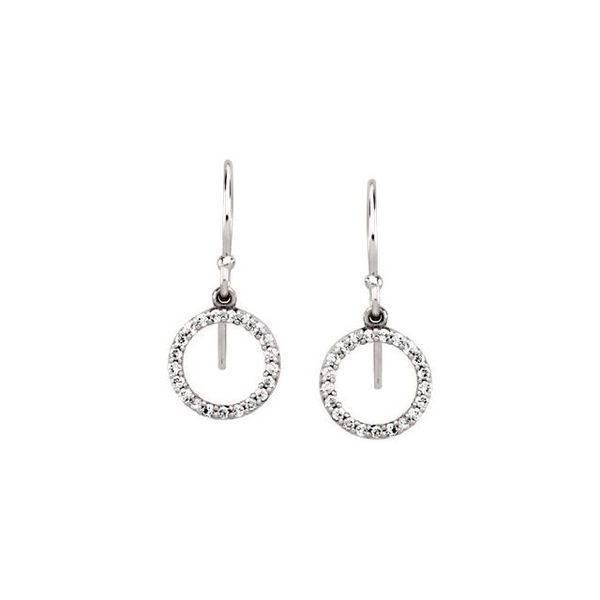 Accented Circular Earrings - Image 2