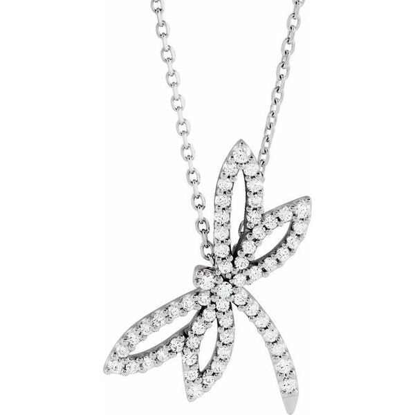 Accented Dragonfly Necklace