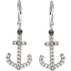 Accented Anchor Earrings - Image 2