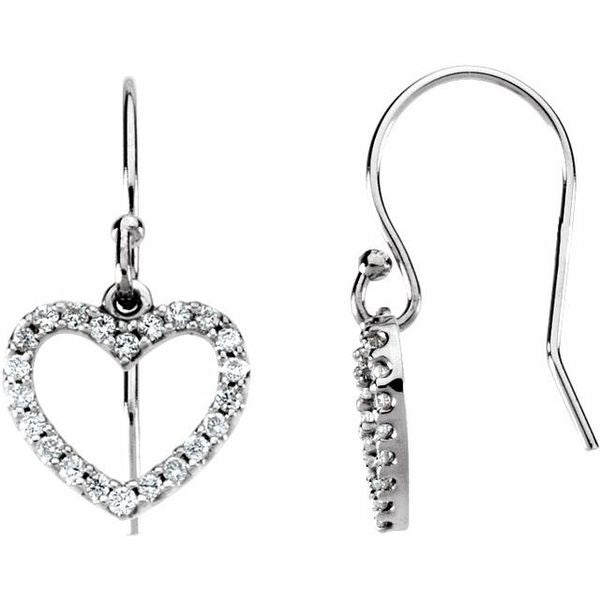 Accented Heart Earrings