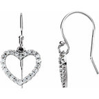 Accented Heart Earrings