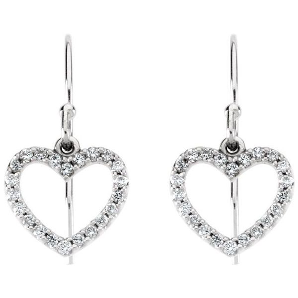 Accented Heart Earrings - Image 2