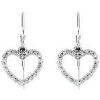 Accented Heart Earrings - Image 2