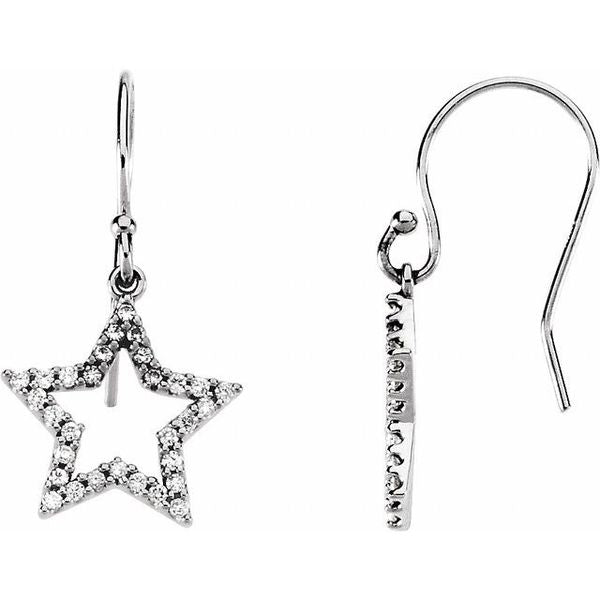 Accented Star Earrings
