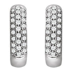 Pavé-Style Hoop Earrings - Image 2