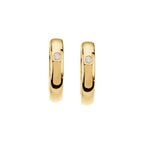 Accented Hinged Hoop Earrings - Image 2