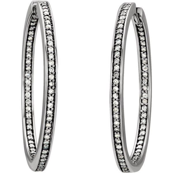 Inside-Outside Hoop Earrings - Image 2
