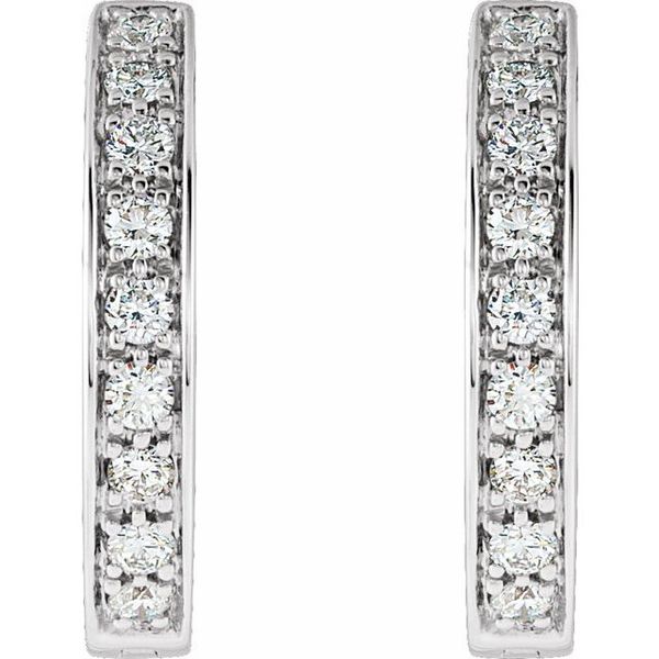 Inside-Outside Hinged Hoop Earrings - Image 2
