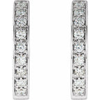 Inside-Outside Hinged Hoop Earrings - Image 2