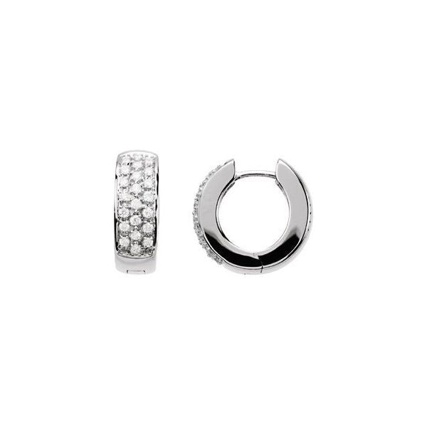 Accented Huggie Earrings