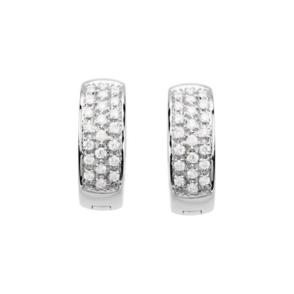 Accented Huggie Earrings - Image 2