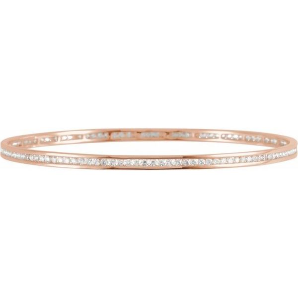 Accented Stackable Bangle Bracelet - Image 2