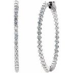 Inside-Outside Hinged Hoop Earrings - Image 2