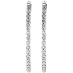 Inside-Outside Hinged Hoop Earrings - Image 3