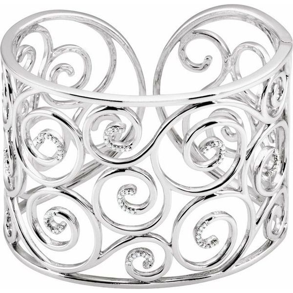Filigree Scroll Cuff Bracelet