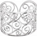 Filigree Scroll Cuff Bracelet