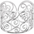 Filigree Scroll Cuff Bracelet