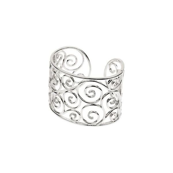 Filigree Scroll Cuff Bracelet - Image 3