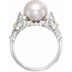 Pearl Fleur-de-lis Ring - Image 2