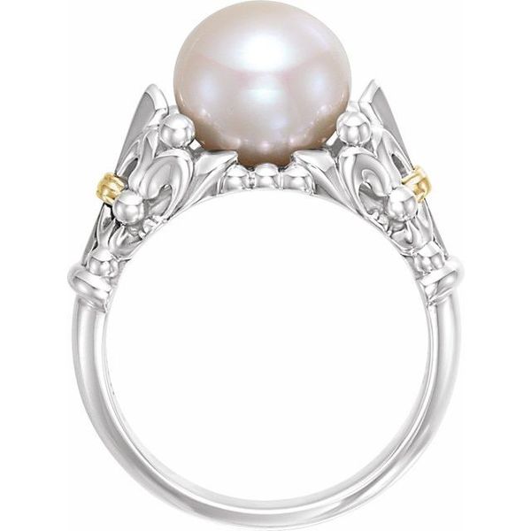 Pearl Fleur-de-lis Ring - Image 2