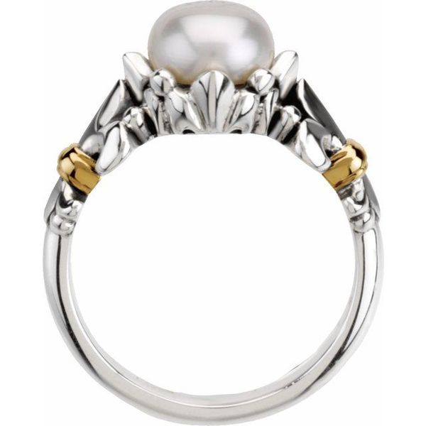 Pearl Fleur-de-lis Ring - Image 2