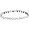 Bezel-Set Line Bracelet or Link