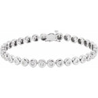 Bezel-Set Line Bracelet or Link