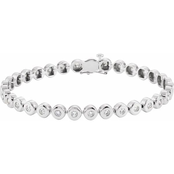 Bezel-Set Line Bracelet or Link