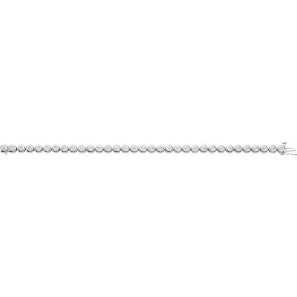 Bezel-Set Line Bracelet or Link - Image 2