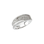Accented Criss-Cross Ring