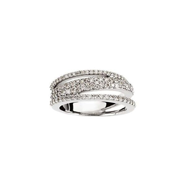 Accented Criss-Cross Ring - Image 3