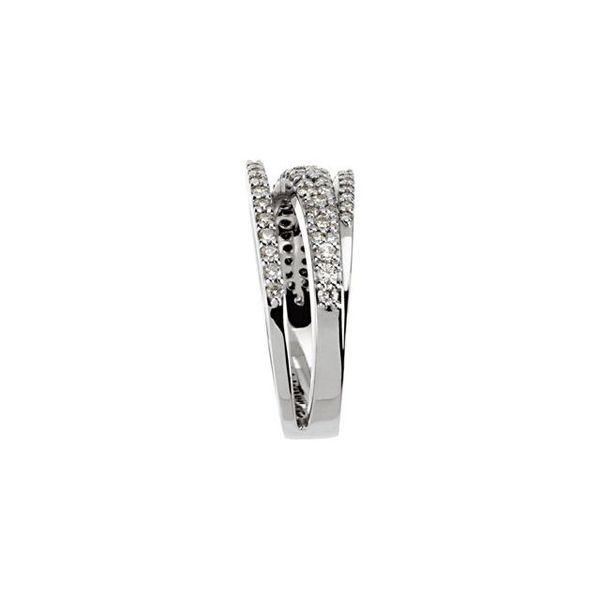 Accented Criss-Cross Ring - Image 4