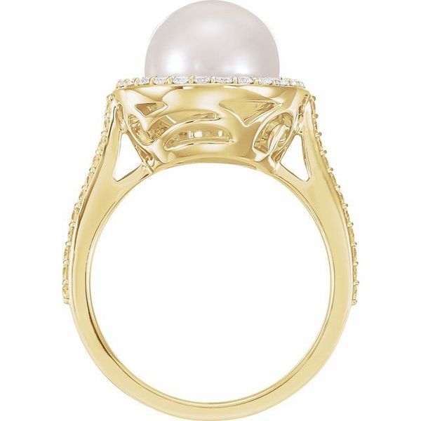 Halo-Style Pearl Ring - Image 2