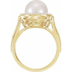 Halo-Style Pearl Ring - Image 2