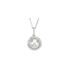 Halo-Style Pearl Necklace